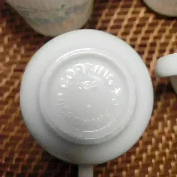 Corningware Country Cornflower Mug Blue Flower Basket Set 4 Vtg 1980s USA - Picture 4 of 6